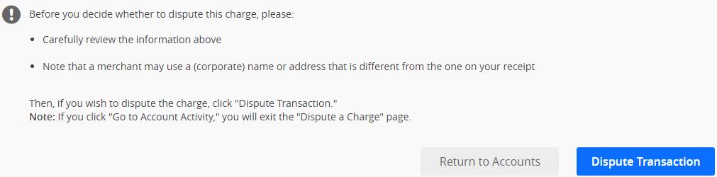 chase dispute charge reviews