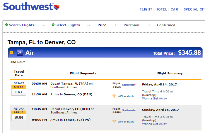 southwest airlines promo code and chase